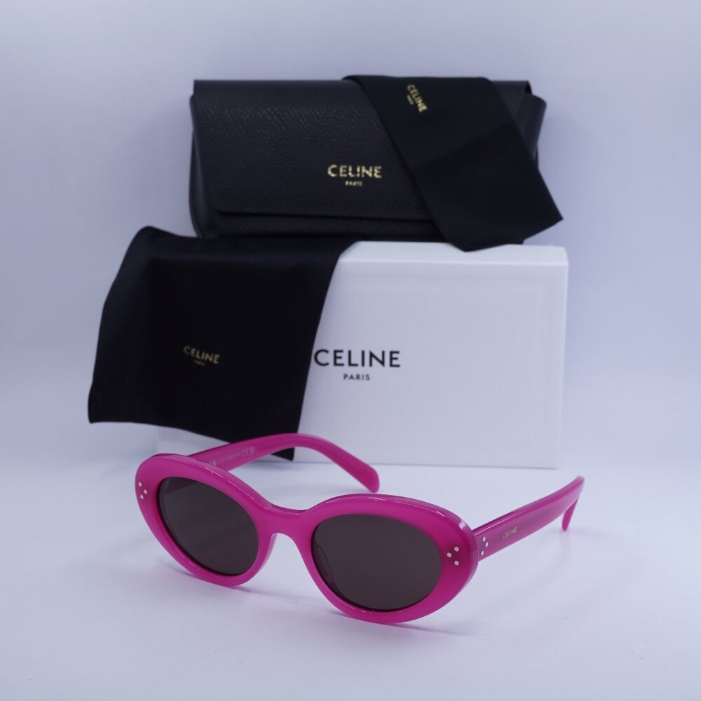🕶️ New Celine CL40193I 72E Sunglasses - Shiny Rose Frame, Brown Lenses - Picture 10 of 10